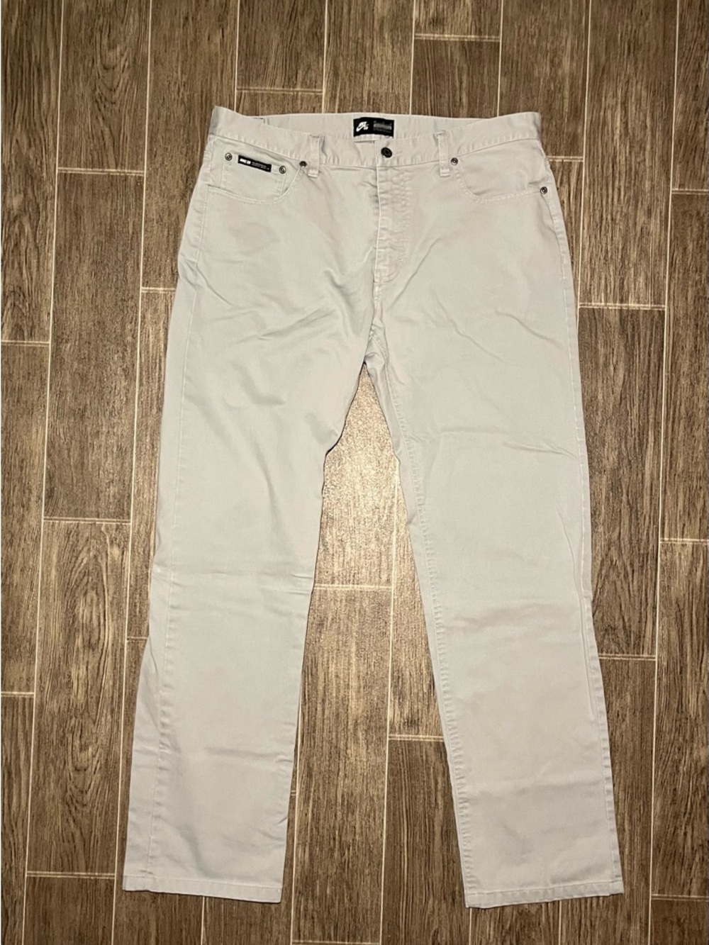 Nike SB Loose Denim Skate Pants Gray Heavy Mens 36 5 Pocket